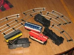 Vintage Marx Sears Allstate Mechanical Train Set #9512 With Track Box. Fixed Price $70.00.