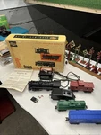 Vintage Marx Allstate Train Set Sears , Smoking Locomotive 666 Original Box. Fixed Price $89.99.
