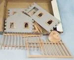 Plasticville House Under Construction Kit 1624 100 Vintage Scale No Door Frame. Fixed Price $82.49.