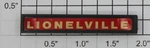 12791-255 Station Sign With Lionelville Decal (10). Fixed Price $30.00.