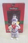 Holiday Memories By Lionel Blown Glass Ornament. Christmas. Snowman. Bell. 2014. Fixed Price $9.99.