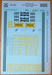 Microscale Decal #48-333 Frisco (sl-sf) Diesles & Cabooses (1948-1965). Fixed Price $7.25.
