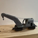 Marx Gauge Model Train Crane Car Pressed Steel Gray & Black Analog. Fixed Price $50.00.