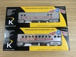 6-21234 Ringling Bros. Streamliner 2-PACK (6-21235/36 Coach/baggage) K-line. Fixed Price $250.00.