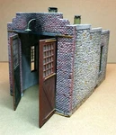 O/ON3/ON30 Scale Single Stall Engine Shed Kit-rich White Models -"walls Only". Fixed Price $44.25.