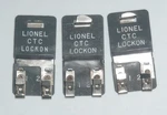 3 Lionel Ctc Track Lockon Clips, O-27 Gauge, Clean. Nice. Fixed Price $10.95.