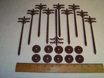 Lionel Set Of 10 Telephone Poles 6-2181 & 027 7" Tall Ex For Layouts New !. Fixed Price $12.49.