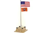 Lionel 6-84307 Gauge Illuminated Flagpole With American And (plug-. Fixed Price $44.99.