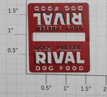 Lionel 256-50 Dogs Prefer Rival Metal Sign (10). Fixed Price $40.00.