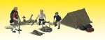 Woodland Campers - Scale Model Railroad Figure #A2754. Fixed Price $27.44.