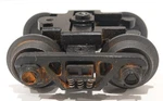 Mth 3-RAIL Truck, Die Cast Spring Loaded, Roller Bearing, Weathered W/chalk. Fixed Price $11.00.