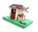 Pw, O, No. 145 Lionelville Operating Station W/ Moving Gateman, C-7 Ex. Fixed Price $63.00.
