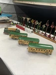 American Flyer Lines Prewar 3109 Locomotive, 3171 Coach, 3172 Observation Set. Fixed Price $229.99.