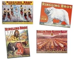 Lionel 6-22472 Ringling Tin Sign Replicas (4). Fixed Price $16.99.