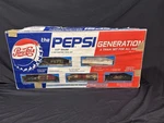 Pepsi O-27 Gauge Electric Train Starter Set 5PC W/ Diesel Loco 7-11080. Fixed Price $150.00.
