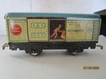 Marx, 027, 555 C&s "man In Door" Box Car W/blue Roof. Fixed Price $50.00.