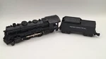 Marx O-gauge #1666 Steam Locomotive With Penn Central Tender. Tested. Smokes. Fixed Price $55.00.