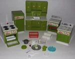 Vtg Marx Little Hostess Kitchen Appliance Set 6.5" Dolls Montgomery Ward In Box. Fixed Price $85.49.