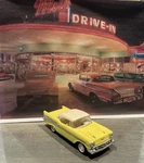 Mth 30-9105 Mel's Operating Drive-in Diner Gauge 1:43 Die-cast Replacement Car. Fixed Price $48.00.