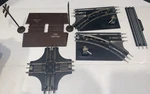 Vintage Marx Gauge Train Track Lot - Manual Switches, 90 Degree Crossing. Fixed Price $25.99.
