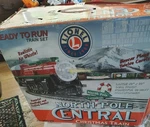 Lionel North Pole Central Christmas Gauge Train Set # 6-30020 Used. Fixed Price $195.00.