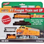 Kato 106-6272 F7 Freight Train Set Up. Fixed Price $159.95.