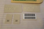 Scale Champ Decals, M-k-t The Katy Hood Diesel Locomotive #EH-197. Fixed Price $12.00.