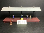 Lionel 2256 (157-16) Illuminated Passenger Station Platform (2 Figures Added). Fixed Price $24.00.