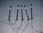 5 Mth Rail King RK-1062 Top Cap Street Lights,used Tested All Work. Fixed Price $9.00.