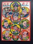 1940S Laurel & Hardy Charlie Chaplin Groucho Marx Japan Menko Cards Uncut Sheet. Fixed Price $89.00.