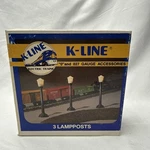 K-line Electric Trains K-105 O/O-27 Gauge Lamp Posts Set Of 3. Fixed Price $15.00.