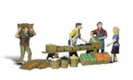 Woodland Scenics Accents Farmers Market Train Figures A2750. Fixed Price $23.99.