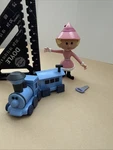 Memory Lane Rudolph Red Nosed Reindeer Girl Elf + Misfit Train Engine & Caboose. Fixed Price $39.99.