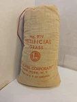 Post War Lionel No. 919 Artificial Grass Full Bag. Fixed Price $40.00.