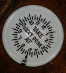 1896 Acme Dose Indicator White Milk Glass Tumbler Cover Medicine Advertising. Fixed Price $42.50.