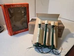 Vintage 1960'S Lionel 76 Postwar No Set Of Three Boulevard Lamps Tested Ob. Fixed Price $24.99.
