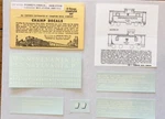 Champ Decal L-pennsylvania/prr Caboose-red W/wht Let-shadow Keystone #CN-121N. Fixed Price $8.50.