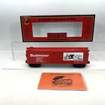 Mth Railking 30-74583 Anheuser Busch Budweiser Beer Baseball Boxcar New Gauge. Fixed Price $79.99.