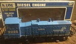 K-line Conrail MP-15 Diesel Locomotive O/027 Gauge #2225. Fixed Price $90.00.
