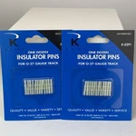 K-line K-291 O27 Track Insulator Pins Packs Of 12 (24) K-0291 O-27 Nip. Fixed Price $14.00.