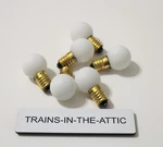 Lionel 526 White 18 Volt Screw Base Bulb Pack Of (6) New. Fixed Price $10.25.
