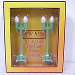 Mth 30-1071 Scale Green Twin Teardrop Street Lamp N0. 580-2 (set Of 2). Fixed Price $24.99.