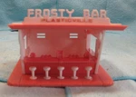 Vintage Plasticville 1401 Frosty Bar Kit Salmon & White. Original Box. Fixed Price $17.50.