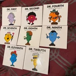 !! Doctor Who Mr Men Hargreaves Books - First Set Of Eight. Fixed Price $36.99.