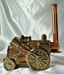 Avon Golden Rocket 0-2-2 Decanter Full No Box 6 Oz. Wild Country After Shave. Fixed Price $22.00.