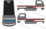 Koni Vw T2 Pickup White Toner Water Slide Decal For 1/64 Scale Custom Diecast. Fixed Price $5.00.
