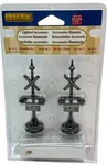 Lemax 34954 Flashing Railroad Crossing Signals (pack Of 2). Fixed Price $9.59.