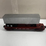 Lionel Canadien National Flat Bed W/ 40" Trailer/container No Box 0/027. Fixed Price $25.00.