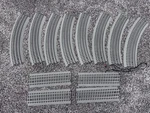 12PC Lionel Fastrack Electric Gauge O36 Full Curve + Straight Train Rail. Fixed Price $55.00.