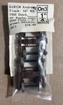 Grandt Line 3073 ON3 Scale D&rgw Andrews Trucks 56" Wb Brown Delrin 1 Pair Nos. Fixed Price $28.95.